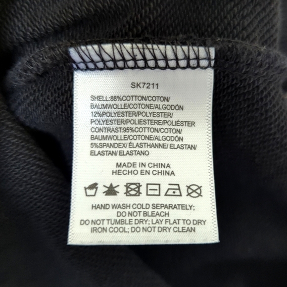 Stellah Bead Embellished Cutout Shoulder Pullover Crewneck Sweatshirt Black M - Picture 5 of 12